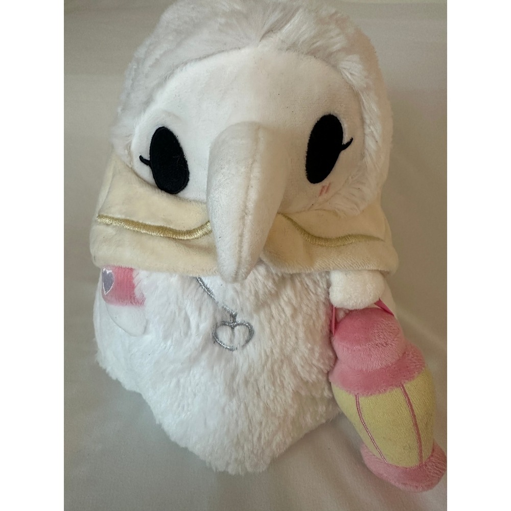 Squishable Mini Plague Nurse 7 Inch Plush White Pink Lantern Heart Necklace